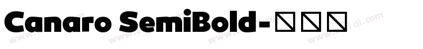 Canaro SemiBold字体转换